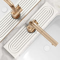 Kitchen Sink Faucet Mat - 15.7in Diatomite Sink Protectors for Kitchen Sink, Stone Sink Splash Guard for Kitchen Counter Sink Accessories (Light Grey, 15.7'' x 3.9'')