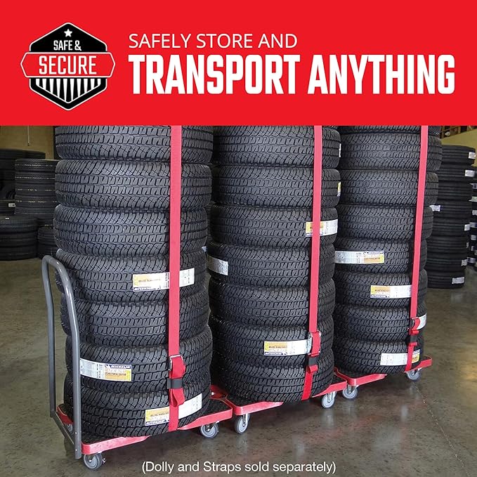 Snap-Loc Push Bar Set Converts Dolly to Push Cart, Easy Installation, Durable Steel Construction & Adjustable Height