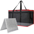 Insulated Food Delivery Bag with Hard Bottom - Extra Stable and Durable Catering Bag, 3XL Thermal Cooler Tote for Hot and Cold Food Transport - Ideal for High-Volume and Restaurant Deliveries