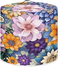 Air Fryer Cover Dust Cover, Washable Small Appliance Covers for 3 Quart Air Fryer & Pressure Cooker Kitchen Appliance Accessories with Pockets, Bright Blossom