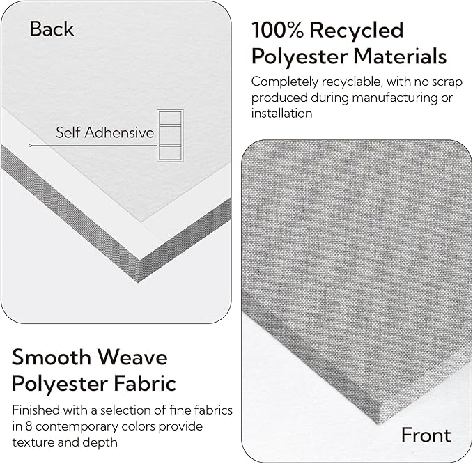 Olanglab Acoustic Panels 2 Pack, 48''x24'' Large Sound Panels, Fabric Wrapped Sound Proof Foam Panels for Walls, Sound Absorbing Panels for Recording Studio Acoustical Treatments (Light Grey)