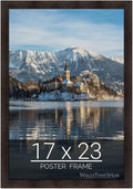 wallsthatspeak 17x23 Espresso Brown Picture Frame for Puzzles Posters Photos or Artwork