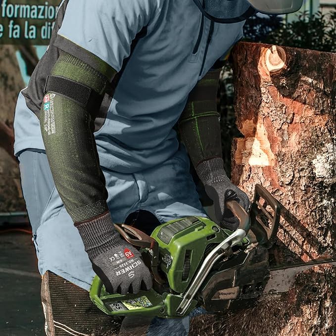 Schwer PRO-SKIN ANSI A9 Cut Resistant Arm Sleeves for Men & Women, Puncture Resistant Arm Protectors for High Risk Work