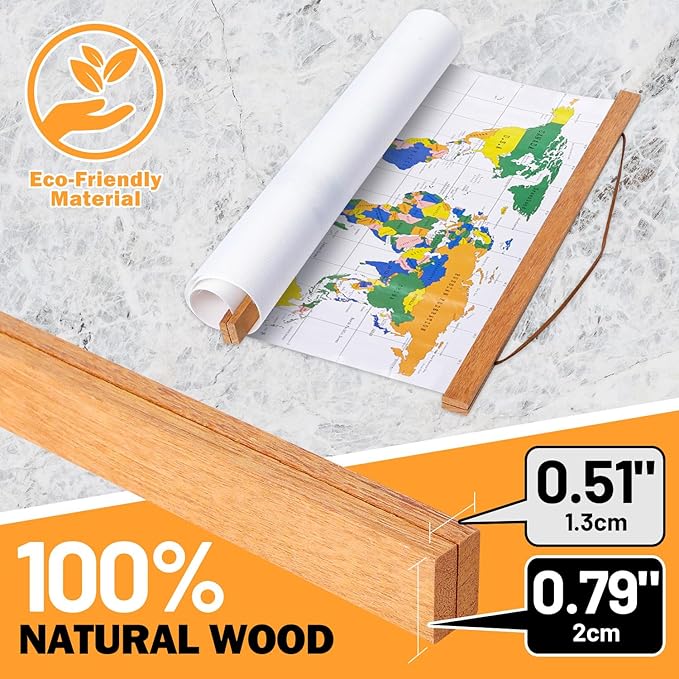 38x26 38x28 38x23 Poster Frame, Magnetic Light Wood Wooden Frame Hanger for Photo Picutre Canvas Artwork Art Print Wall Hanging (1 Pack, 38", Teak Color)