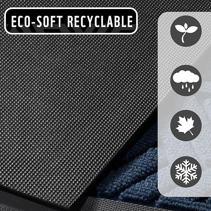 Yimobra Large Door Mat 47x24, All-Weather Waterproof Outdoor Mats for Front Door, Non Slip Rubber Doormat for Patio Proch Outside Entryway Indoor, Blue