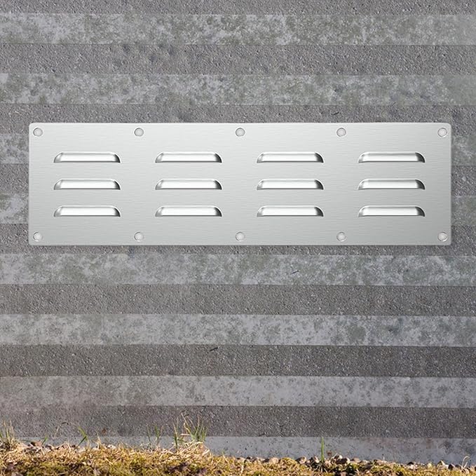 2 Part Oxidation Immune Ventilation Grilles Permanent Metal Canopies for Telecommute Commercial Use Plate for Sitting Room Bedroom