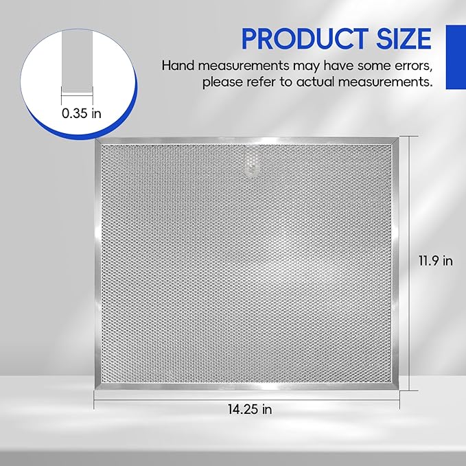 Stove Hood Vent Filter 11-3/4" x 14-1/4" BPS1FA30 - Compatible with NuTone Allure & Broan Range Hood Filter Replacement 99010299 - Fits QS1 QS2 30" Hoods(Stainless Steel Frame: 4-Pack)