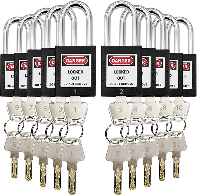 Lockout Tagout Locks, Safety Padlocks, Loto Locks Keyed Differently Lock Out Tag Out Device Plastic
