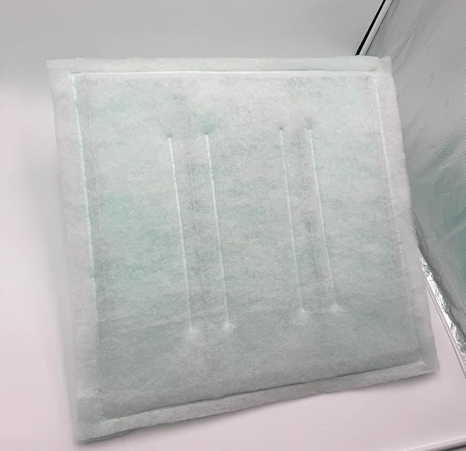 Spray Booth Intake Tacky Filter Panel, Internal Frame (20/case, 16" x 25")