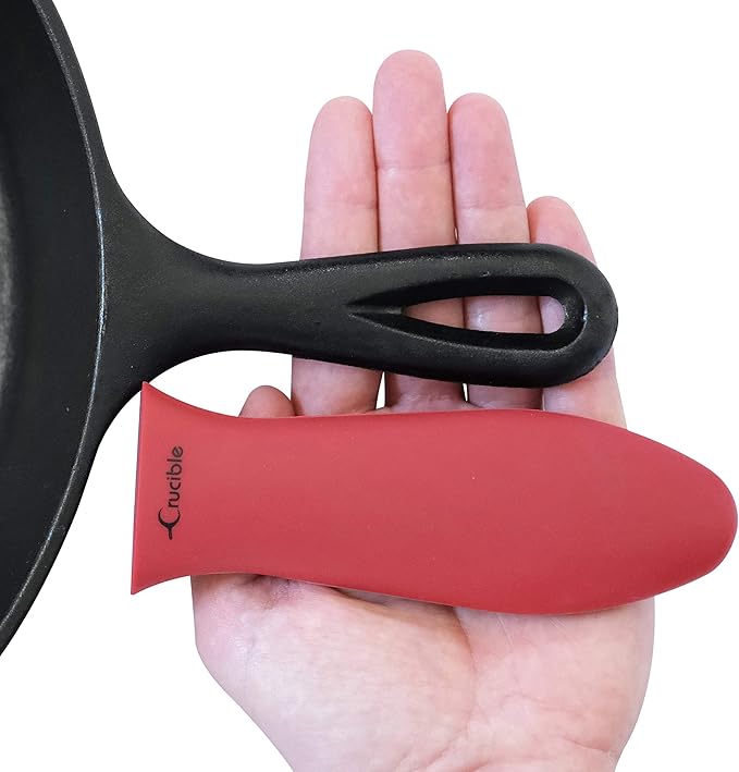 Silicone Hot Handle Holders, Potholders (7-Pack Mix Red) for Cast Iron Skillets, Pans, Frying Pans & Griddles, Metal and Aluminum Cookware Handles - Sleeve Grip, Handle Cover