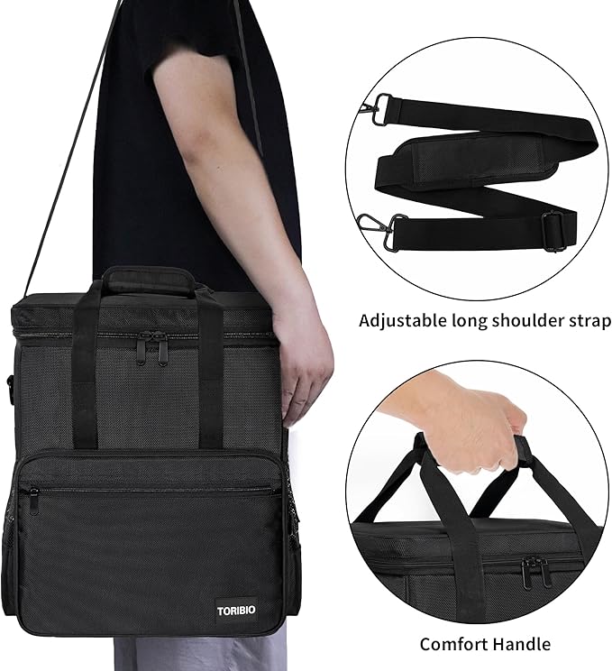 TORIBIO Kitchen Mixer Storage Bag Compatible with KitchenAid and Extra Accessories, Mixer Portable Carrying Bag/Case fit for 6-Quart and 8-Quart Mixers, 15.7" x 10.6" x 17.7"