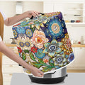 Xoenoiee Boho Floral Blossoms Pattern Pressure Cooker Cover for 6 qt Instant Pot, Kitchen Appliance Dust Cover with Pockets for Rice Cooker Air Fryer Slow Cooker