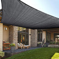 LOVE STORY Custom Size 13' x 17' Graphite Grey Sun Shade Sail Canopy Commercial Rectangle Sail Shade Fabric for Patio Garden Backyard Pool (Customized)