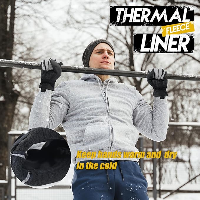 HANDLANDY Winter Gloves for Men & Women, Insulated Waterproof for Cold Weather, Thermal Glove for Cycling, Ski, Riding, Driving, Biking, Running