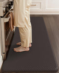 Color&Geometry 0.71" Extra Thick Anti Fatigue Cushion Kitchen Floor Mat,Easy Clean, Water & Oil Proof, Non Slip, Foam Padded Runner Rug for Front Sink,20"x 47" Brown (2.0 Version)