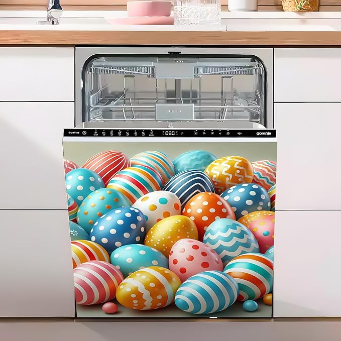 Dishwasher Magnet Sticker Cover Panel Decal Refrigerator Magnetic Sticker Decorative for Kitchen Decoration,Fridge Door Cover, Appliances Stickers 23"x26"