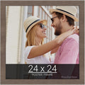 wallsthatspeak 24x24 Brown American Barn Picture Frame for Puzzles Posters Photos or Artwork