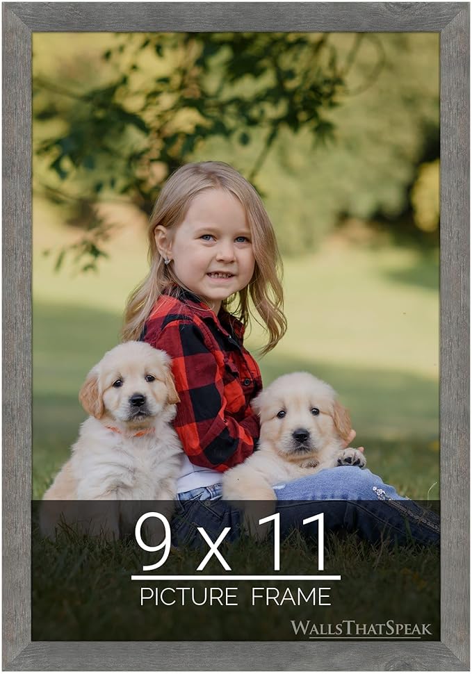 wallsthatspeak 9x11 American Barn Picture Frame for Puzzles Posters Photos or Artwork