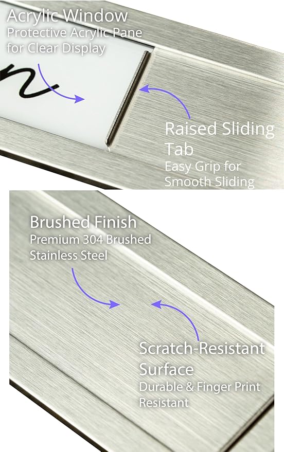 Stainless Steel Dishwasher Magnet Clean Dirty Sign - Clean/Dirty Magnetic Signs That Says Clean & Dirty for Home or Kitchen - Optional Adhesive for Non-Metal Surfaces - Black and White