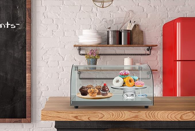 KoolMore DC-1C Bakery Display Case, 0.88 Cu. Ft - 1 Shelves, Clear