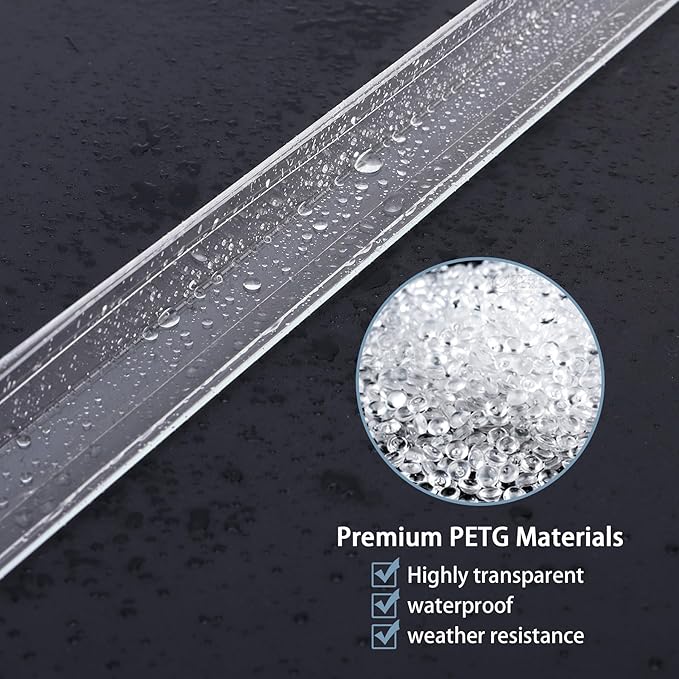 Pre-Drilled Wall Corner Protectors, 2pcs x 35.4''L x 1.97''W Clear Screw Fixing Anti-Impact L-Shape Protective Edge Shields & Guards for Door Frame, Sharp Wall