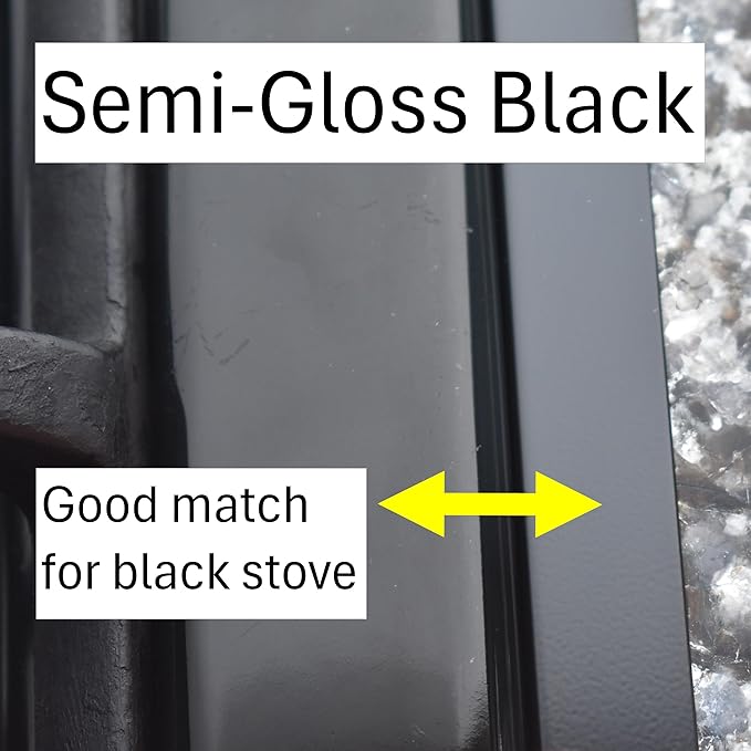 TrueGem Stove Gap Covers - 23.4", Black, Stainless Steel