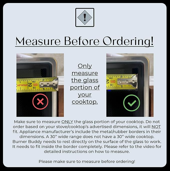 Electric Stove Cover Protector - Can be Used While Cooking - Glass Panel Overlay - Can Withstand over 1400 °F - Kitchen Essential for Cooktop Protection (28" x 19.5")