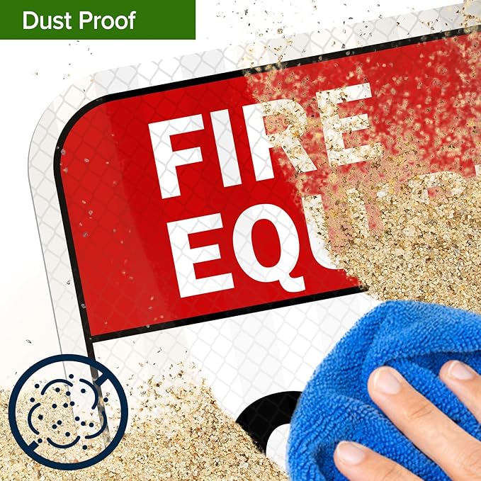 Custom Fire Equipment Sign, Ansi Sign, Osha Compliant, 12x18 Inches, 3M EGP Reflective, Rust Free .063 Aluminum, Fade Resistant, Made in USA by My Sign Center