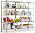 Himimi 5-Tier Wire Rack Shelving-2000LBS Capacity, Adjustable Metal Shelves for Storage, Heavy Duty Storage Shelves for Kitchen, Garage, Pantry, 72" W x 18" D x 72" H, Silver Grey