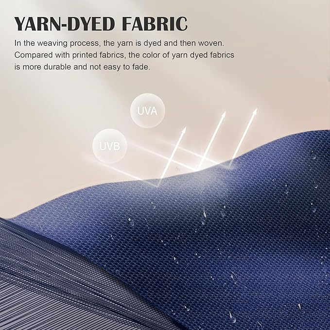 Sundale Outdoor 15ft Large Patio Umbrella with Base Included and Umbrella Cover, Outdoor Double-Sided Umbrella