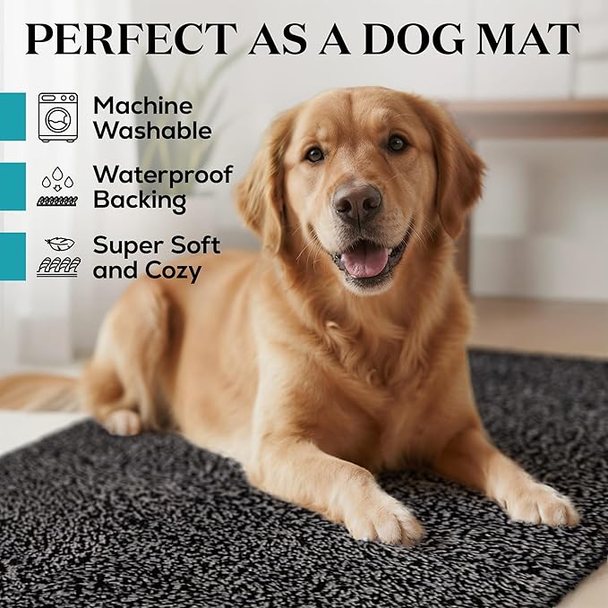 Premium Microfiber Indoor Door Mat – 20"x30" Washable Entry Mat, Non-Slip, Waterproof Backing, Super Absorbent, Low Profile Entryway Doormat for Indoor Entrance