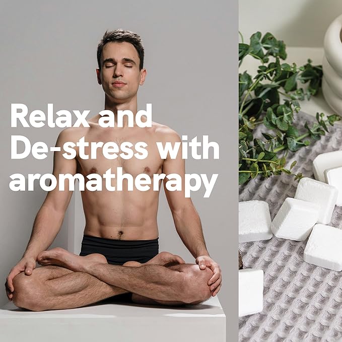 Sport Shower Steamers - Made in USA with Natural Eucalyptus Essential Oil, Aromatherapy, Stress and Sinus Relief, Muscle Recovery for Athletes, Best Birthday and Valentines Day Gifts for Runners