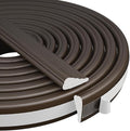 118” Wedge-Shape Foam Window Weather Stripping Door Seal Strip,Soundproofing Frame Insulation Tape for Exterior Front Door,Noise Cancelling Window Inserts,Door Gap Filler Light Blocker,Brown
