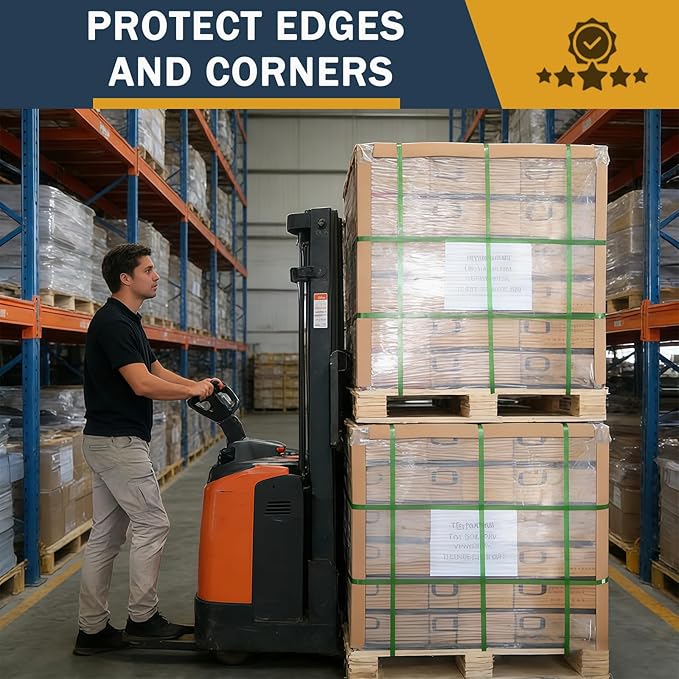 Cardboard Edge Protectors for Shipping - 2"W x 2"D x 48"L, Edge Protector, Pallet Corner Protectors, V-shape cardboard,Box Corner Protector,Packaging Edge Protectors,Brown,.12Ga - 60/Pack