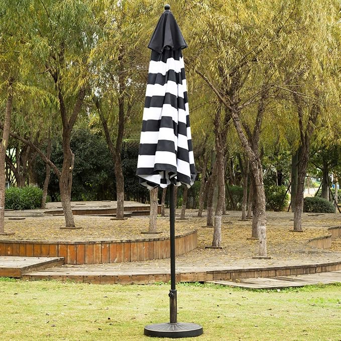 Sunnyglade 9ft Patio Umbrella Replacement Canopy Market Umbrella Top Outdoor Umbrella Canopy with 8 Ribs
