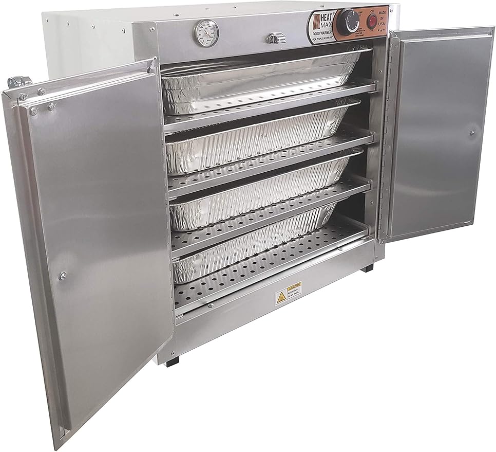 HeatMax 251524 Catering and Events Food Warmer with Water Tray, The Original and The Best, UL/NSF Certified for inspections, Made in USA with Service and Support, Great for Schools, Churches