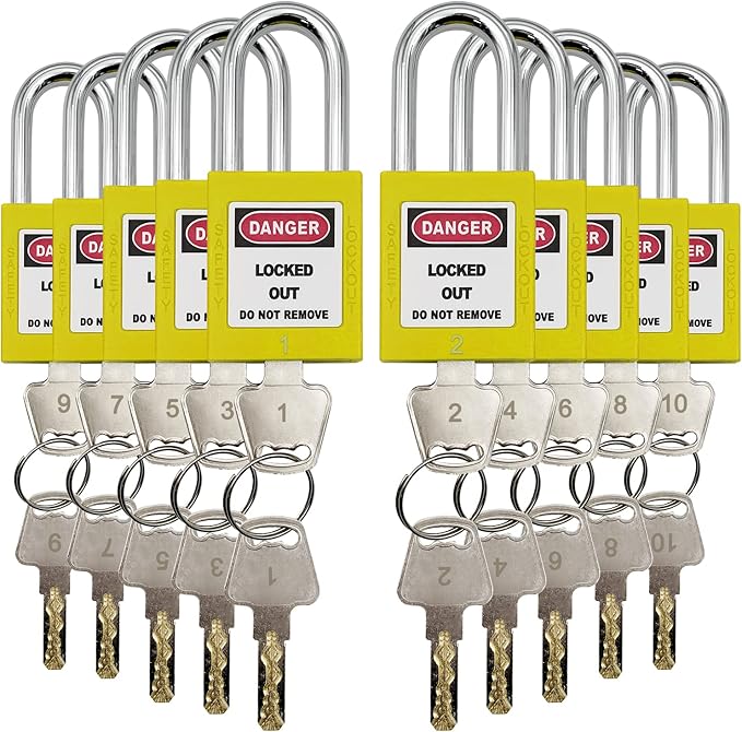 Lockout Tagout Locks, Safety Padlocks, Loto Locks Keyed Differently Lock Out Tag Out Device Plastic