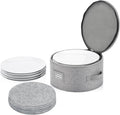 China Storage Container for Dinner Plate - Fit plates up to 11.5" W - Includes 12 Thick Felt Dividers. Hard Shell and Stackable with Padded Interior