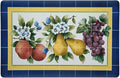 Anti-Fatigue Floor Comfort Mat - 18 x 30 Inch (Fruity Tiles) - Waterproof Non-Slip Rug - Easy to Clean Cushioned Mat for Kitchen, Bathroom, Standing Desk & Office - Achim Home Decor Multi Color