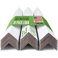 Extra-Wide 48" x 3" x 3" Reinforced Cardboard Edge Protectors (Pack of 36) – 0.16" Standard-Duty Thickness – Cardboard Edge Protectors for Shipping – American Quality Pallet Edge Protector