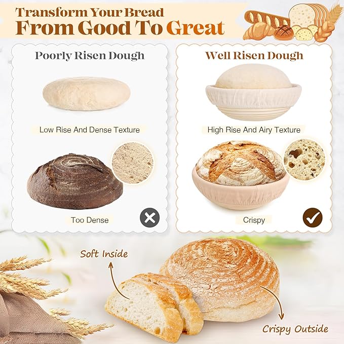 Sourdough Starter Kit, Sourdough Bread Baking Supplies, Sourdough Kit Home and Kitchen, Sourdough Starter Jar, Sourdough Jar, Bread Proofing Basket, Sourdough Bread Basket, Sour Dough Kit Tools