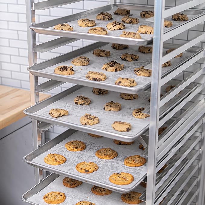 Commercial Fully-Welded Nesting 20-Tier Aluminum End Load NSF Bakery Sheet/Bun Pan Rack (28W-125)