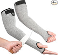OriStout 4 Pairs Forearm Sleeves, Arm Protectors for Thin Skin and Bruising, Level 3 Cut Resistant Sleeves, Arm Protection for Gardening, Yard Working, Pet Grooming, Grey