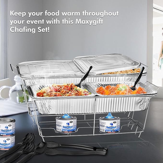 Chafing Wire Rack Buffet Stand - 12 Pack Full Size Racks For Dish Serving Trays Food Warmer catering supplies for Parties, Occasions, or Events