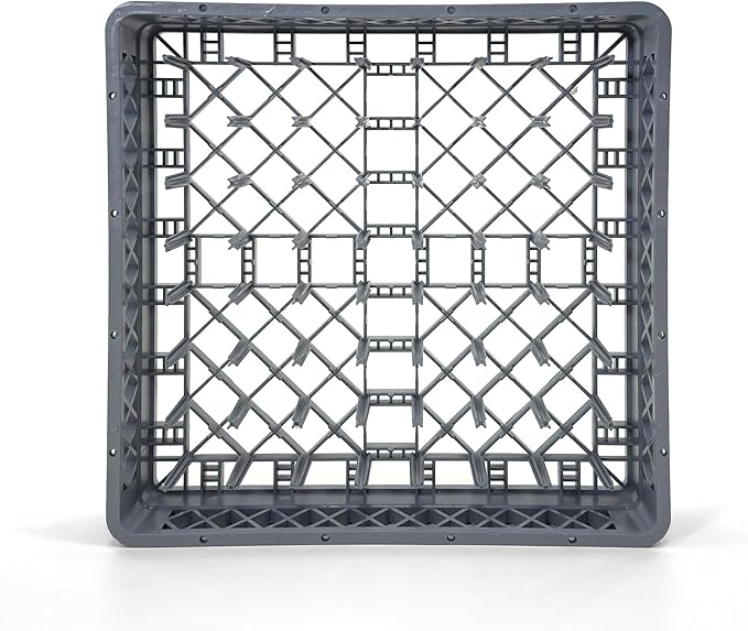 Peg Plate Rack for Commercial Dishwasher | Full Size Tray Rack | Polypropylene (Gray)