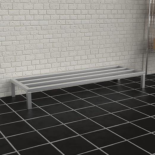 60'' x 20'' x 8'' Aluminum Dunnage Rack - 1740 lb. Capacity