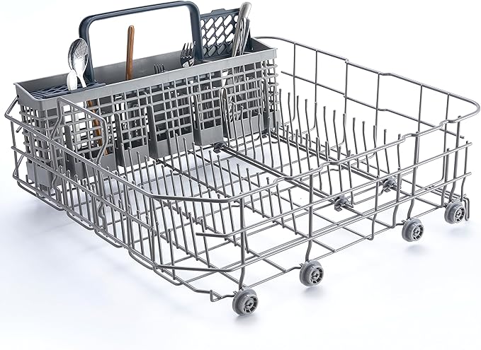【𝟮𝟬𝟮𝟲 𝙐𝙥𝙜𝙧𝙖𝙙𝙚𝙙】 DD82-01073A Dishwasher Lower Dishrack (23 * 22 * 10in) Assembly - Fit For Samsung Dishwasher Dishrack Parts DW80R5061,DW80R5060,DW80K7050UG,DW80K5050US Series