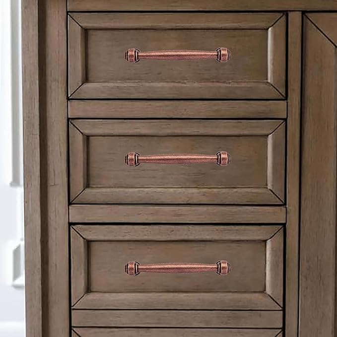 khtumeware 1 Pack Appliance Pull 18 Inch(457mm) Antique Copper Cabinet pulls Kitchen Cabinet Handles Kitchen Cabinet Hardware for Cupboard Drawer Handles Dresser Pulls