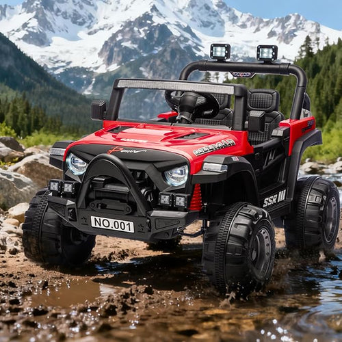 12V Kids Ride on Car, Electric Ride on Truck w/Parent Remote, Spring Suspension, Bluetooth Music, LED Light, 4.1Mph Max Speed, 3 Speeds, Battery Powered Vehicles for Kids Toddler Age 3-8, Red