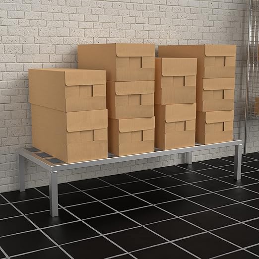 60'' x 24'' x 12'' Aluminum Dunnage Rack - 1850 lb. Capacity